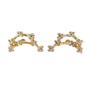Gold Capricorn Star Sign Constellation Astrology Earrings, Image 1 of 2