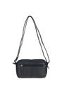 Black 'Cork' Compact Leather Crossbody Bag, Image 4 of 5