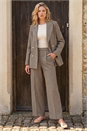 Brown Tweed Double Breasted Blazer, Image 5 of 5