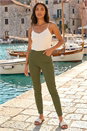 Khaki 31'' Denim Stretch Jegging, Image 2 of 4