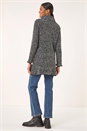 Black Textured Pocket Knit Jumper, Image 3 of 5