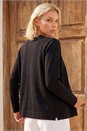 Black Petite Plain Stretch Cardigan, Image 3 of 4