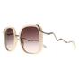 Beige Nike Beige Square Cream Brown Gradient SRC003M Sunglasses, Image 2 of 4