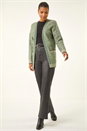 Green Soft Knit Pocket Cardigan, Image 2 of 5