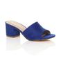 Royal Blue AJVANI Royal Blue Mid Block Heel Peep Toe Mules Sandals, Image 1 of 6