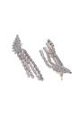 Purple Light Purple Tassel Earrings, Image 3 of 4