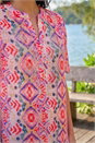 Purple Watercolour Print Embellished Top, Image 4 of 4