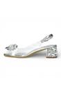 Silver Women’s Cinderella Heel Sandals-Mily-22, Image 5 of 7