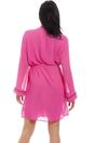 Pink Camille Lingerie Pink Lightweight Chiffon Chemise & Wrap Set, Image 4 of 6