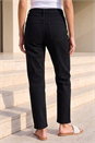 Black Petite Stretch Straight Leg Jeans, Image 3 of 4
