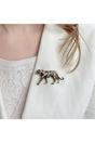 Gold Tiger Brooch, Image 1 of 4