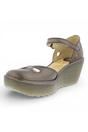 Brown Womens Contemporary Wedge Sandals -Yuna, Image 8 of 8