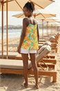 ORANGE Chiffon Lemon Print Cami Top, Image 3 of 4