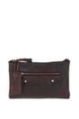Dark Brown Genuine Leather Crossbody Bag, Image 1 of 6