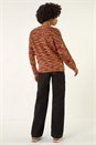 Green Space Dye Knitted Jumper, Image 4 of 5