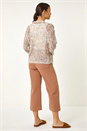 Multi  Stitch Detail Knit Cardigan, Image 3 of 5