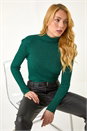 Green Dusk Stripe Turtle Neck Knit Jumper, Image 1 of 5