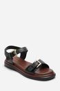 Black Circa Flatform Double Buckle Black Sandal, Image 3 of 6
