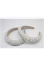 White Pearl Headband with Assorted Sized Pearls, Image 1 of 2