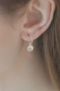 Silver Mia Gioielli Silver Sterling Silver Evil Eye Charm Hoop Earrings, Image 2 of 3