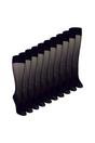 Black 10 Pack Ladies Knee High Pop Socks 15 Denier Lightweight Sheer Socks, Image 1 of 3
