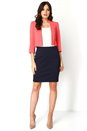 CORAL 3/4 Sleeve Crepe Cropped Jacket, Image 2 of 4