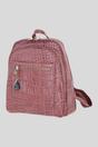 Rose Ashwood Leather Rose Real Leather Backpack with Multiple Pockets and Gold-Tone Hardware, Image 2 of 4