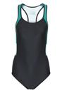 Teal Take The Plunge One Piece Swimsuit, Image 1 of 3