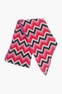 Red Zig Zag Stripe Winter Scarf, Image 3 of 4