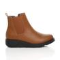 Tan Low Wedge Comfort Ankle Chelsea Boots, Image 2 of 6