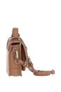 Camel Ashwood Leather Camel Stylish Real Leather Small Satchel Bag, Image 4 of 4
