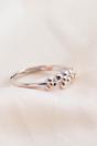 Silver Sterling Silver Daisy Floral Adjustable Ring, Image 3 of 3