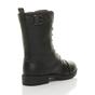 Black AJVANI Black Lace Up Buckles Military Biker Ankle Boots, Image 4 of 6
