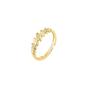 Gold Spero Gold Lined Stones Marquise Sterling Silver Ring, Image 1 of 4