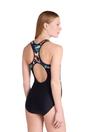 Black Take The Plunge Floral Swimsuit, Image 5 of 6