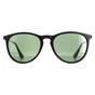 Oval Matte Black Green Polarized MP24 Sunglasses, Image 1 of 4