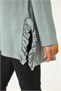 Sage Soft Touch Side Ruffle Top, Image 5 of 5