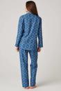 Royal Blue "Marrakesh" Paisley Crisp Cotton Pyjama Set, Image 3 of 3
