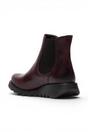 Red Womens Casual Ankle Heel Boots -SALV195, Image 4 of 5