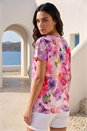 Pink Floral Sparkle Top , Image 3 of 4