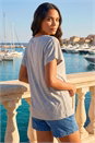 Grey Sparkly Stretch Top, Image 3 of 4