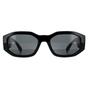 Black Versace Black Rectangle Black Dark Grey VE4361 Sunglasses, Image 1 of 4