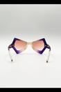 Purple 2 Tone Angular Sunglasses in Purple, Image 5 of 6