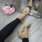 Natural AJVANI Natural Mid Heel Crossed Straps Court Shoes, Image 5 of 6