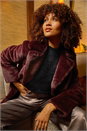 Bordeaux Faux Fur Longline Coat, Image 1 of 6