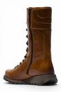 Brown Womens Leather Ankle Boots-STER760, Image 4 of 5