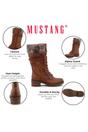 Brown Womens Mid-Calf Winter Boots-M0082003, Image 3 of 7