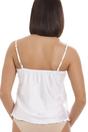 White Camille Lingerie White Satin Feel Lace Trim Camisole, Image 2 of 5