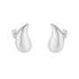 Silver Pear Teardrop Earrings in Sterling Silver, Image 1 of 1