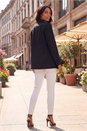 Black Premium Stretch Ponte Blazer, Image 3 of 4